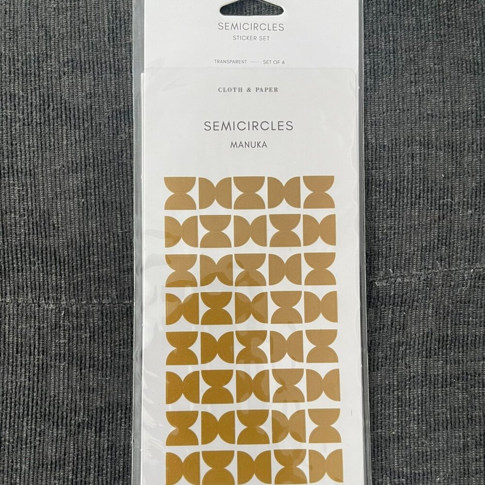 Cloth and Paper - Transparent Semicircle sticker set